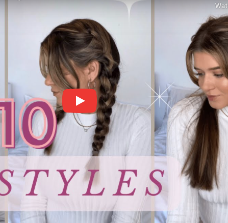 Easy Hairstyles that take under 5 minutes